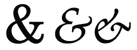 El símbolo etcétera o ampersand.