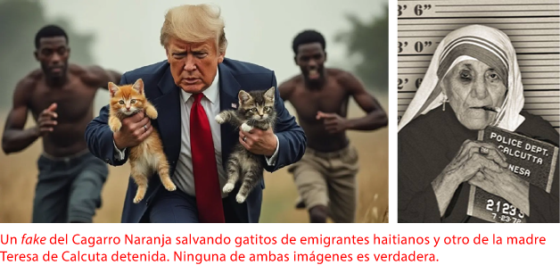 Dos fakes o imágenes falsas.