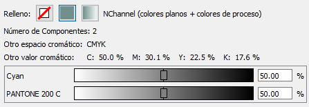 Un color definido como NChannel en Enfocus PitStop.