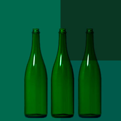 Varios tonos de color verde botella.