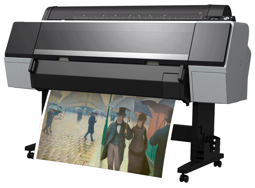 Una impresora de inyección de tinta de gran formato y calidad.